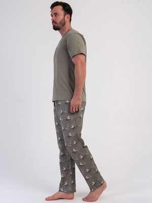 Купить Хлопковый домашний костюм (футболка + брюки) VIENETTA MAN 6010747351 в Украина в Lingerie.ua - Одяг для дому та відпочинку, Фото 6