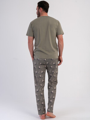 Купить Хлопковый домашний костюм (футболка + брюки) VIENETTA MAN 6010747351 в Украина в Lingerie.ua - Одяг для дому та відпочинку, Фото 7