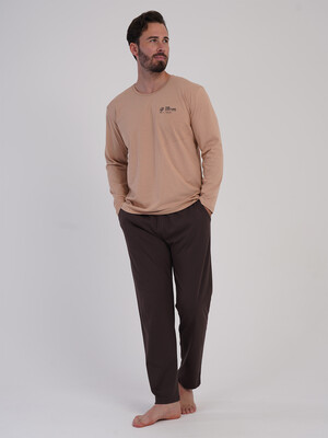 Купить Хлопковый домашний костюм (лонгслив + брюки) VIENETTA MAN 6040650000 в Украина