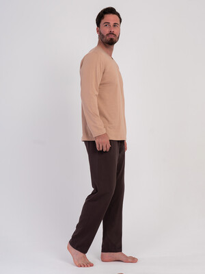 Купить Хлопковый домашний костюм (лонгслив + брюки) VIENETTA MAN 6040650000 в Украина в Lingerie.ua - Одяг для дому та відпочинку, Фото 5