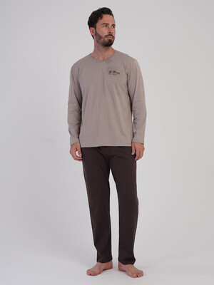 Купить Хлопковый домашний костюм (лонгслив + брюки) VIENETTA MAN 6040650000 в Украина в Lingerie.ua - Одяг для дому та відпочинку, Фото 4