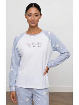 Купить Хлопковый домашний костюм (лонгслив + брюки) HAYS 80204 в Украина в Lingerie.ua - Одяг для дому та відпочинку, Фото 2