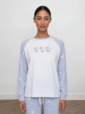 Купить Хлопковый домашний костюм (лонгслив + брюки) HAYS 80204 в Украина в Lingerie.ua - Одяг для дому та відпочинку, Фото 7