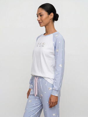 Купить Хлопковый домашний костюм (лонгслив + брюки) HAYS 80204 в Украина в Lingerie.ua - Одяг для дому та відпочинку, Фото 9