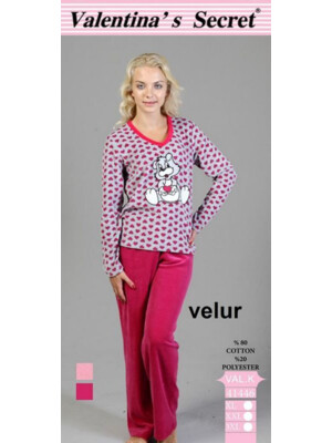 Комплект велюровый женский (пижама) VALENTINA SECRET41446 