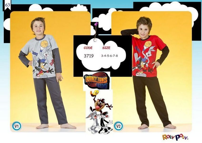 Купить Пижама для мальчиков детская LOONEY TUNES 3719 в Украина в Одежда для дома и отдыха - уют в магазине Lingerie.ua