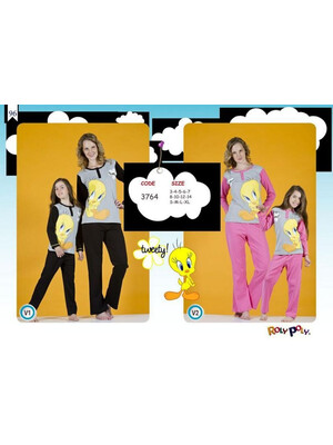 Пижама для девочек детская / подростковая TWEETY 3764