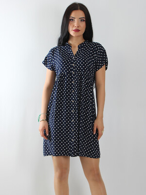 Купить Сукня з віскози в горошок на ґудзиках JEN 03329 в Украина в Lingerie.ua - Одяг для дому та відпочинку, Фото 4