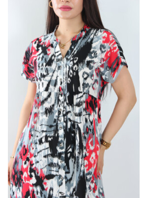 Купить Сукня з віскози в горошок на ґудзиках JEN 03329 в Украина в Lingerie.ua - Одяг для дому та відпочинку, Фото 5