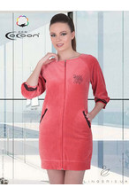 Купить Халат велюровий на блискавці COCOON Т12-1233 в Украина в Lingerie.ua - Одяг для дому та відпочинку, Фото 2