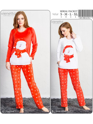 Теплый домашний костюм новогодний VIENETTA 1603653517