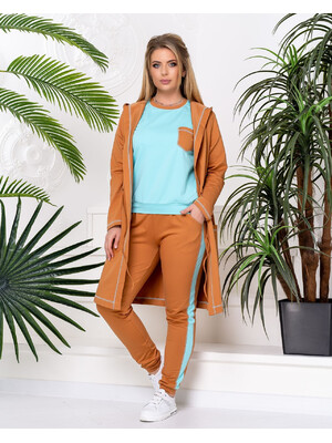 Купить Бавовняний костюм трійка з кардиганом LINGERIE 170369 в Украина в Lingerie.ua - Одяг для дому та відпочинку, Фото 36