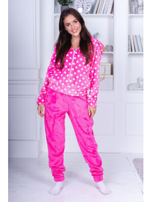 Теплый плюшевый костюм женский с капюшоном LINGERIE 170387 