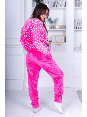 Купить Теплий плюшевий костюм жіночий з капюшоном LINGERIE 170387 в Украина в Lingerie.ua - Одяг для дому та відпочинку, Фото 3