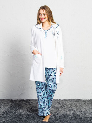 Теплый костюм тройка с халатом  VIENETTA 1603383490