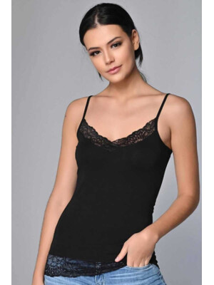 Купить Майка женская SEVIM 10086 с кружевом бретель хлопок в Украина