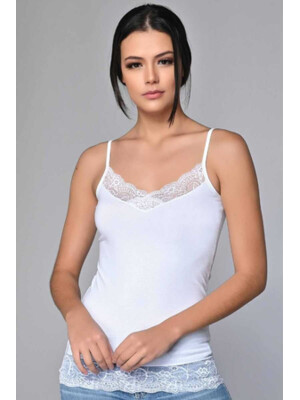 Купить Майка женская SEVIM 10086 с кружевом бретель хлопок в Украина в Lingerie.ua - Одяг для дому та відпочинку, Фото 5