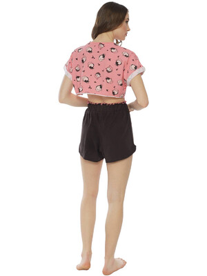 Купить Комплект женский из футболки и шорт VIENETTA 0112393746 в Украина в Lingerie.ua - Одяг для дому та відпочинку, Фото 4