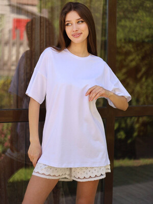 Купить Хлопковая футболка с коротким рукавом LINGERIE 170579  в Украина в Lingerie.ua - Одяг для дому та відпочинку, Фото 8