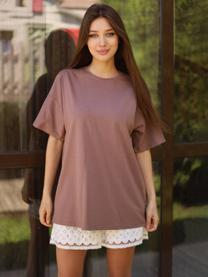 Купить Хлопковая футболка с коротким рукавом LINGERIE 170579  в Украина в Lingerie.ua - Одяг для дому та відпочинку, Фото 9