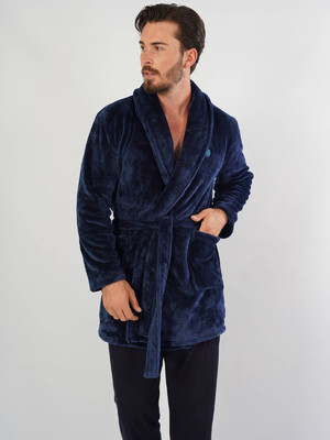 Купить Теплый мужской короткий халат GAZZAZ 1030890000 в Украина в Lingerie.ua - Одяг для дому та відпочинку, Фото 2