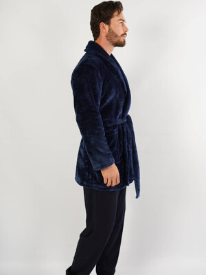 Купить Теплый мужской короткий халат GAZZAZ 1030890000 в Украина в Lingerie.ua - Одяг для дому та відпочинку, Фото 3