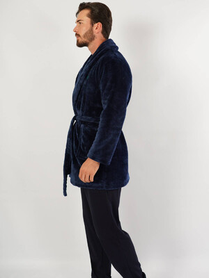 Купить Теплый мужской короткий халат GAZZAZ 1030890000 в Украина в Lingerie.ua - Одяг для дому та відпочинку, Фото 5