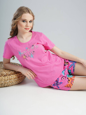 Купить Бавовняний комплект із шортами VIENETTA 1121150263 в Украина в Lingerie.ua - Одяг для дому та відпочинку, Фото 6