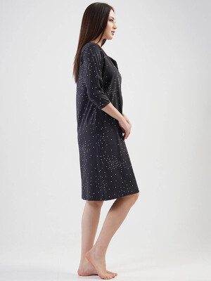 Купить Халат женский VIENETTA 2010810832 на молнии 3\4 рукав в Украина в Lingerie.ua - Одяг для дому та відпочинку, Фото 2