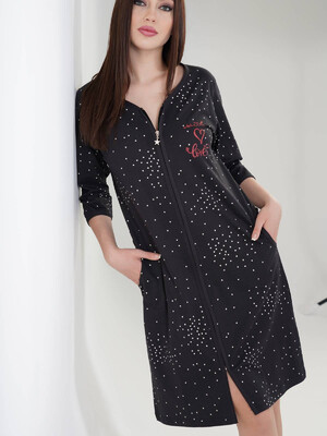 Купить Халат женский VIENETTA 2010810832 на молнии 3\4 рукав в Украина в Lingerie.ua - Одяг для дому та відпочинку, Фото 4