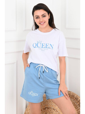 Купить Костюм ADROM 3395 футболка и шорты из хлопкового трикотажа в Украина в Lingerie.ua - Одяг для дому та відпочинку, Фото 2