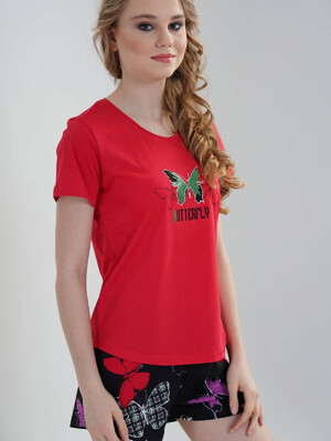 Купить Хлопковый комплект с шортами VIENETTA 1120950353 в Украина в Lingerie.ua - Одяг для дому та відпочинку, Фото 3