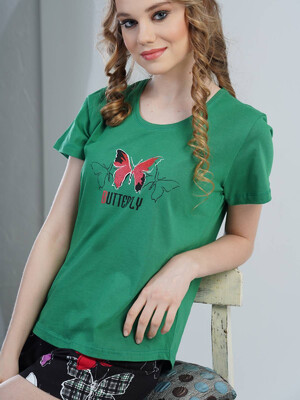 Купить Хлопковый комплект с шортами VIENETTA 1120950353 в Украина в Lingerie.ua - Одяг для дому та відпочинку, Фото 8