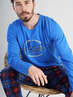 Купить Пижама мужская VIENETTA MAN 2010910503 из хлопка в Украина в Lingerie.ua - Одяг для дому та відпочинку, Фото 1