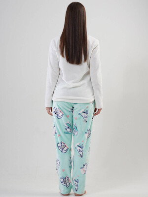 Купить Тёплая плюшевая пижама женская из велсофта VIENETTA 2020880267 в Украина в Lingerie.ua - Одяг для дому та відпочинку, Фото 5