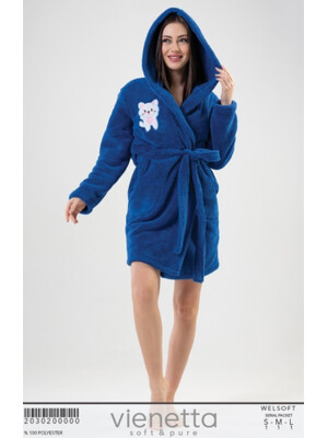 Купить Халат женский VIENETTA 2030200000 из велсофта в Украина в Lingerie.ua - Одяг для дому та відпочинку, Фото 8