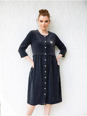 Купить Халат велюровый женский  COCOON U22-1089 в Украина в Lingerie.ua - Одяг для дому та відпочинку, Фото 1