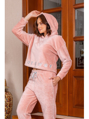 Теплый плюшевый костюм с капюшоном COCOON U84-5021