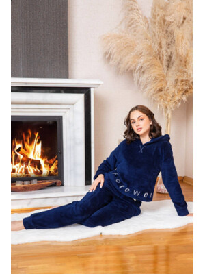 Купить Теплый плюшевый костюм с капюшоном COCOON U84-5021 в Украина в Lingerie.ua - Одяг для дому та відпочинку, Фото 10