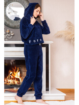 Купить Теплый плюшевый костюм с капюшоном COCOON U84-5021 в Украина в Lingerie.ua - Одяг для дому та відпочинку, Фото 8
