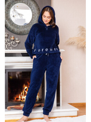 Купить Теплый плюшевый костюм с капюшоном COCOON U84-5021 в Украина в Lingerie.ua - Одяг для дому та відпочинку, Фото 4
