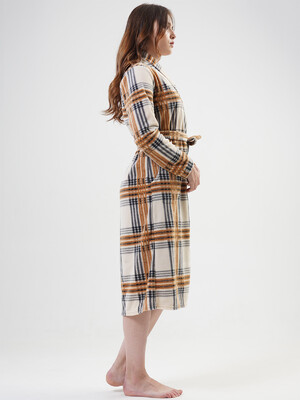 Купить Флисовый халат в клетку VIENETTA 2010340063 в Украина в Lingerie.ua - Одяг для дому та відпочинку, Фото 5