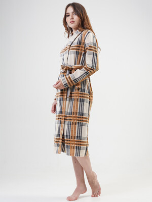 Купить Флисовый халат в клетку VIENETTA 2010340063 в Украина в Lingerie.ua - Одяг для дому та відпочинку, Фото 6