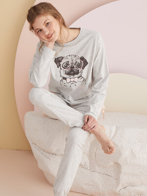 Купить Хлопковый домашний комплект с длинным рукавом SEVIM 14066 в Украина в Lingerie.ua - Одяг для дому та відпочинку, Фото 2