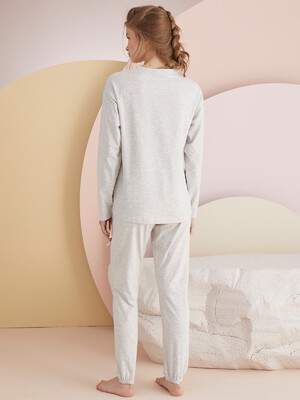 Купить Хлопковый домашний комплект с длинным рукавом SEVIM 14066 в Украина в Lingerie.ua - Одяг для дому та відпочинку, Фото 3