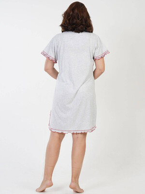 Купить Хлопковая ночная сорочка на пуговицах VIENETTA 2080405325 3051065325 в Украина в Lingerie.ua - Одяг для дому та відпочинку, Фото 3