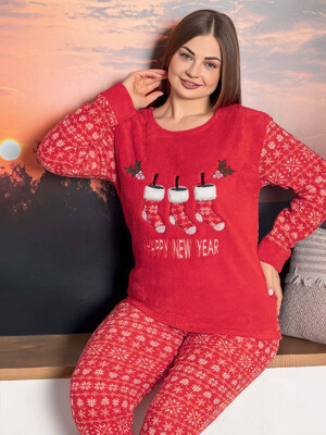 Теплая женская пижама LINDROS 16109