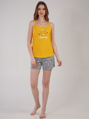 Купить Хлопковая пижама с майкой на бретельках VIENETTA 2115152923 в Украина в Lingerie.ua - Одяг для дому та відпочинку, Фото 1
