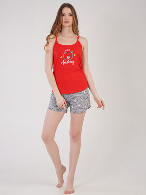 Купить Хлопковая пижама с майкой на бретельках VIENETTA 2115152923 в Украина в Lingerie.ua - Одяг для дому та відпочинку, Фото 6