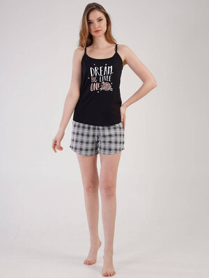 Купить Хлопковая пижама с майкой на бретельках VIENETTA 2126370807 в Украина в Lingerie.ua - Одяг для дому та відпочинку, Фото 1